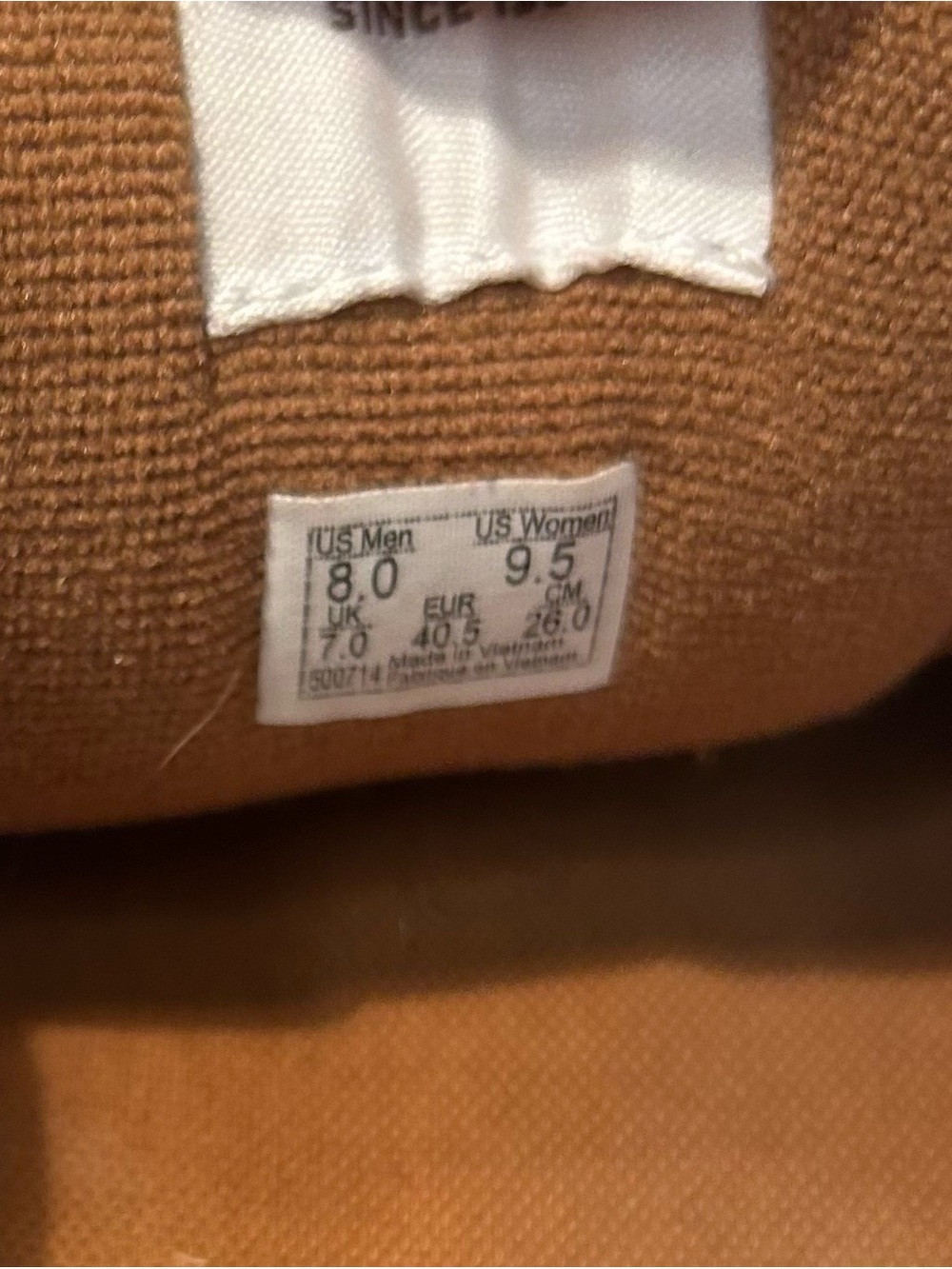 Vans Knu Skool Mega Check Suede / Canvas Brown / White Skate sneakers - Picture 12 of 15